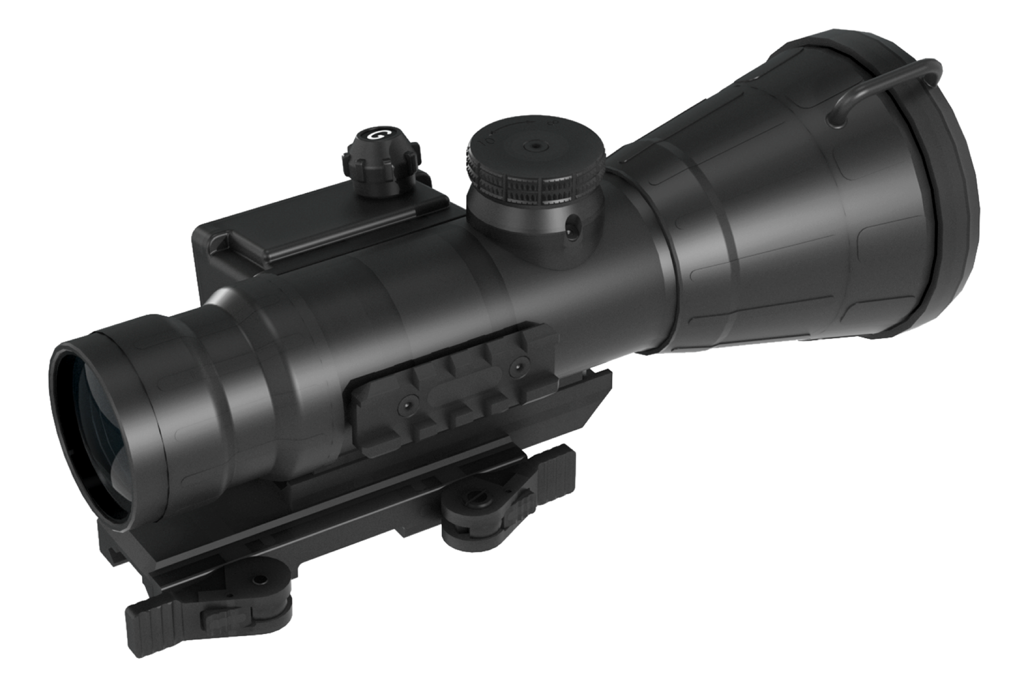 AGM COMANCHE-40ER Night Vision Clip-On - Rear View