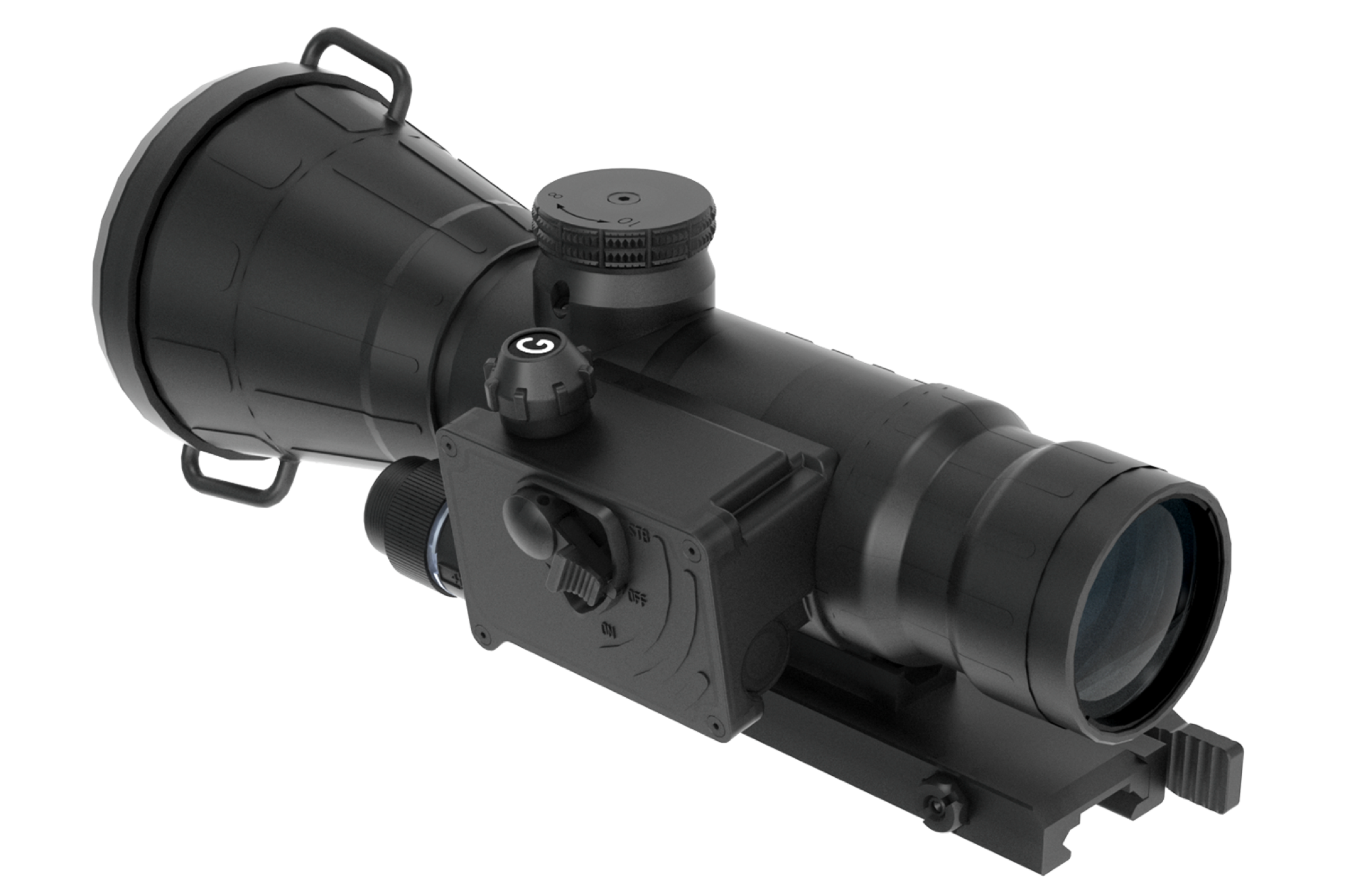 AGM COMANCHE-40ER Night Vision Clip-On - Rear View