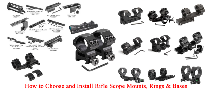 How to Choose and Install Rifle Scope Mounts, Rings & Bases
