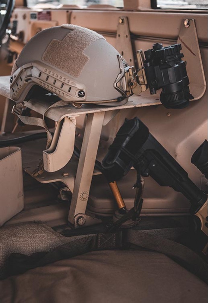 Night vision optics in the army