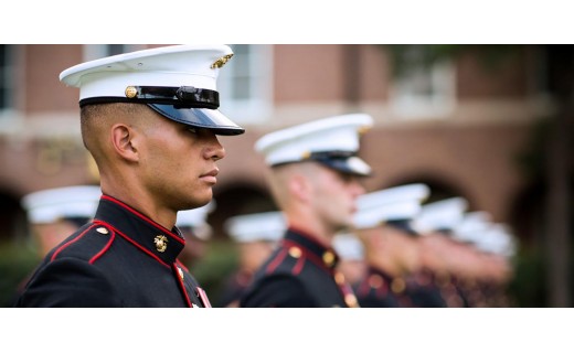 Dress uniform of US Army troops