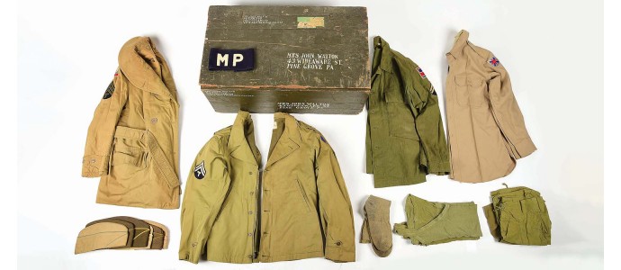 The uniform of the U.S. Army during WWII.