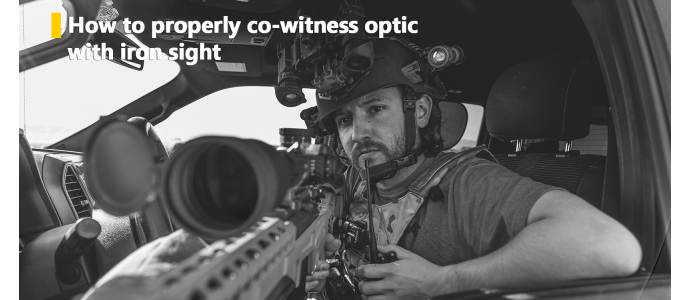 How to properly co-witness optic with iron sight