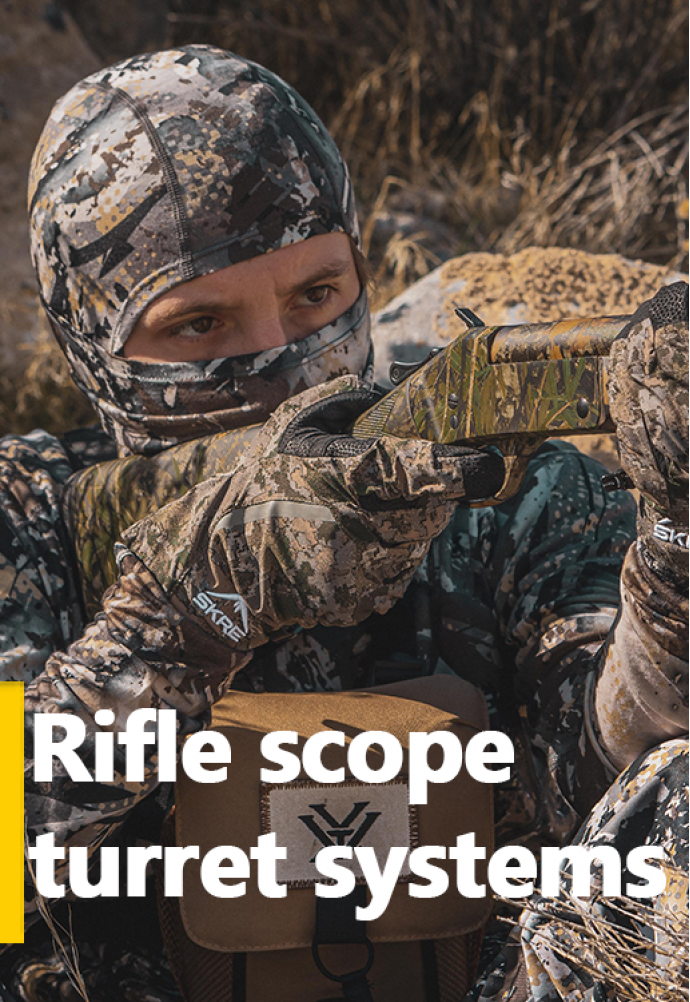 Rifle scope turret systems