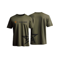 AGM T-Shirt Star, green olive color, size M