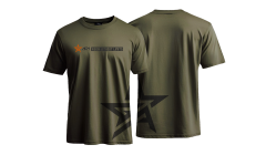 AGM T-Shirt Star, green olive color, size L